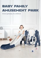 Ensemble de balançoire gonflable d'équipement de terrain de jeu extérieur pour enfants avec toboggan d'escalade pour les loisirs du parc et l'utilisation du parc d'attractions