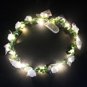La décoration de <span class=keywords><strong>mariage</strong></span> a mené le bandeau pour la partie/filles a mené le bandeau de fleur - Product Image 3