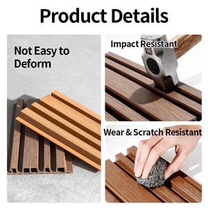 共挤户外防水WPC几何荧光波纹墙板木塑墙板别墅用欧式 - Product Image 4