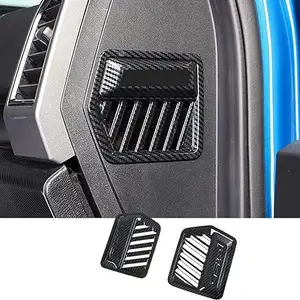 Carbon Fiber Center Console Dash Board Side A/C Vent Outlet Painel Frame Capa Para Ford F-150 2015-2020 TQW-FB06
