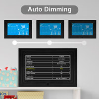 AMABOO 7 pouces heure jour Date affichage Lcd vidéo image réveil de bureau avec heure de conversation calendrier numérique horloge pour personnes âgées