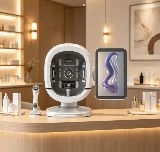 2026 New Model AI-Powered Multi-Spectral Imaging Facial Skin Analyzer WiFi/Bluetooth Enabled EU Plug Compatible 28MP HD Camera