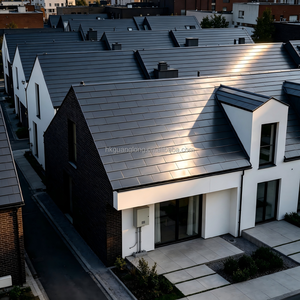 Tuiles solaires BIPV à prix d'usine, tôles de toiture métalliques durables, tuiles solaires de 150 watts pour maison résidentielle - Product Image 1
