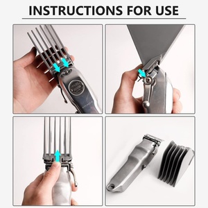 Juego <span class=keywords><strong>de</strong></span> peines <span class=keywords><strong>de</strong></span> guía para cortadora <span class=keywords><strong>Wahl</strong></span>, accesorios <span class=keywords><strong>de</strong></span> longitud <span class=keywords><strong>de</strong></span> <span class=keywords><strong>corte</strong></span> <span class=keywords><strong>de</strong></span> <span class=keywords><strong>pelo</strong></span> <span class=keywords><strong>de</strong></span> 1,25-3 pulgadas, se adaptan a la mayoría <span class=keywords><strong>de</strong></span> cortadoras y recortadoras, 6/8 Uds. - Product Image 4