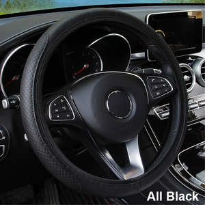 Housse de <span class=keywords><strong>volant</strong></span> de voiture universelle en <span class=keywords><strong>cuir</strong></span> microfibre, housse de protection antidérapante et respirante pour <span class=keywords><strong>volant</strong></span> de 37 <span class=keywords><strong>à</strong></span> 39 cm - Product Image 2