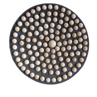 Tapis de massage d'intérieur en bois massif à points d'acupression Crystal Veins, avec commande filaire manuelle, plaque de pression manuelle Super Jogging, à fond ouvert pour les pieds