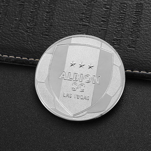 Pièce personnalisée 2d Logo Lettre Pièce en métal en alliage de zinc <span class=keywords><strong>Las</strong></span> <span class=keywords><strong>Vegas</strong></span> Football Compétition Souvenirs Sablage Effet Pièces d'argent - Product Image 6