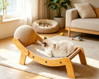 GUAIZHUREN Arbre à chat moderne de luxe en sisal, grand, anti-griffures, lit pour chat, résistant à l'usure, anti-miettes, canapé écologique