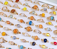 Bagues de femme à œil de chat coloré, stylées avec pierres incrustées, idéales pour le quotidien et les soirées festives