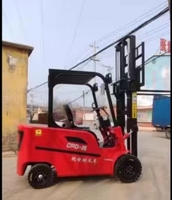 Chariot élévateur électrique à batterie au lithium de petite taille, fabriqué en Chine, chariot élévateur électrique à fourche équilibrée, 1-3 tonnes, à quatre roues motrices