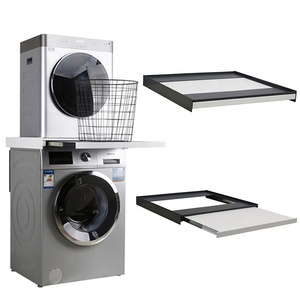 Cadre de connexion en métal étagère de rangement plaque organisateur pour <span class=keywords><strong>linge</strong></span> Machine à laver sèche-<span class=keywords><strong>linge</strong></span> empilable supports de stockage supports - Product Image 4