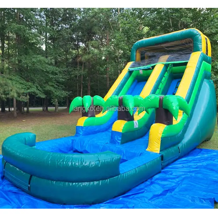 inflatable palm tree water slide commercial china inflatable playground slide for sale