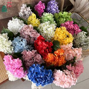 ดอกไฮเดรนเยียซิลิโคนนิ่ม ก้านเดี่ยว ให้ความชุ่มชื้น ใช้ตกแต่งงานแต่งงาน ฉากหลัง จัดดอกไม้ ผลิตในจีน - Product Image 1