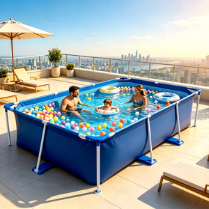 Piscina portátil plegable para exteriores, económica, de gran tamaño, para niños y adultos - Product Image 1