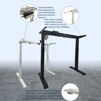Bureau électrique intelligent à hauteur réglable mobilier de bureau exclusif cadre de bureau électrique à double moteur bureau à position debout flexible