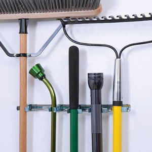 Cintre mural exquis en métal pour outil de garage avec design détachable Style classique pour pince à vadrouille de salon stockage professionnel - Product Image 6