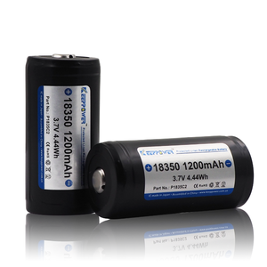 Keeppower แบตเตอรี่ลิเธียมไอออน P1835C2 <span class=keywords><strong>18350</strong></span> 1200มิลลิแอมป์ชาร์จซ้ำได้ปลอดภัยสำหรับไฟฉาย - Product Image 1