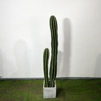 Colonne de cactus artificielle décorative nordique surdimensionnée, plante tropicale du désert