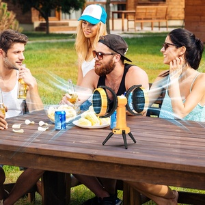 F7300 Portable 8000MAh Rechargeable Dual <b>Heads</b> Cordless Fishing Tent Hanging <b>Fan</b> Camping <b>Fan</b> Outdoor Oscillating Ceiling <b>Fan</b> - Product Image 3