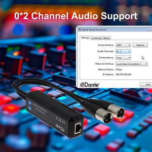 Adaptateur de sortie analogique AVIO <span class=keywords><strong>Dante</strong></span> 2 canaux, 44,1, 48, 96 kHz / 24 bits, alimenté par PoE, contrôlé par <span class=keywords><strong>Dante</strong></span>, Plug and Play - Product Image 3