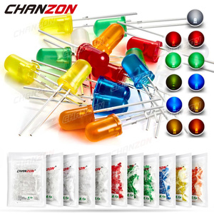 <span class=keywords><strong>5mm</strong></span> F5 khuếch tán dẫn ánh sáng phát ra Diode kit đèn bóng đèn chỉ số <span class=keywords><strong>5mm</strong></span> Trắng Đỏ Xanh Xanh Cam Vàng 3V tự làm bộ các loại - Product Image 1