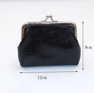 Women Short Wallets Portable Pu Clutch Bags Small Coin Purse Lipstick Storage Wallet <b>Clip</b> with Buckle RTS Bulk Mixed Order - Product Image 2