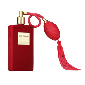Botella de perfume de vidrio de 100 ml spray Flocado botella de vidrio cuadrado para perfume - Product Image 2