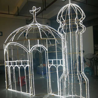 Luces LED Decorativas 2D de Estilo Victoriano para Exteriores, para Decoración del Hogar, Bodas y Fiestas