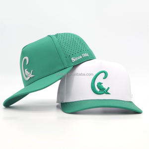 <b>Waterproof</b> Outdoor <b>Cap</b> Custom Embroidery Sport Baseball Hat Breathable Quick-Dry Hiking Laser Cut Perforated Rope golf hats - Product Image 1