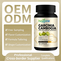 Capsules de Garcinia Cambogia sur mesure OEM 300mg 6-en-1 Thé Vert Arjuna Curcuma Métabolisme Soutien Corporel Sain Naturel Adulte