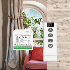 Tuya 50M điều khiển từ xa 433Mhz không dây điện rèm động cơ chuyển đổi Nhà Thông Minh Hệ thống tương thích nhựa Con lăn màn trập chuyển đổi - Product Image 2