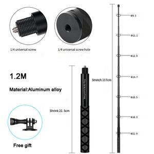 <span class=keywords><strong>Palo</strong></span> de Selfie Invisible para <span class=keywords><strong>GoPro</strong></span> 13 12 11 10 <span class=keywords><strong>9</strong></span> 8 Insta360 X5 X4 X3 X2, Monopié Extensible de 1/4'' para Accesorios de Cámaras Deportivas - Product Image 2
