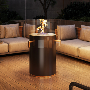 Chimenea de <span class=keywords><strong>Bioetanol</strong></span> Esférica de Lujo, Chimenea de Acero Inoxidable con Llama Real para Decoración de Sala de Estar, Hotel o Villa - Product Image 3