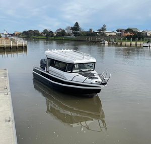 Barco <span class=keywords><strong>de</strong></span> Pesca <span class=keywords><strong>de</strong></span> Aluminio <span class=keywords><strong>de</strong></span> 7.5 Metros, Tipo Pontón, con Cabina Grande, Yate <span class=keywords><strong>de</strong></span> Lujo a <span class=keywords><strong>Precio</strong></span> Económico - Product Image 2