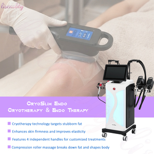 Máquina de Crioterapia con 4 Manijas para Esculpir el Cuerpo, Enfriamiento con Hielo sin Dolor, Rodillo de Vacío para Contorno Corporal y Reafirmación de la Piel - Product Image 1