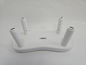 NOUVEAU Tabouret de toilette réglable en hauteur, couleur blanche |   Chaise de douche de sécurité en PP avec coussinets antidérapants - Product Image 4