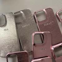 Étui en cuir PU personnalisé avec initiales et nom pour iPhone 11 12 13 14 15 16 Pro Max, livraison en Arabie Saoudite