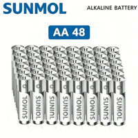 Baterai Alkaline AA 1.5V Berkinerja Tinggi, Daya Tahan Lama untuk Perangkat Sehari-hari, Anti Bocor & Bebas Karat