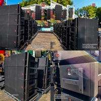 Altavoz Line Array TI PRO Audio MAX 212 OEM, Neodimio, Resistente al Agua, Ecológico, 2000W RMS, 4000W Pico, Doble Woofer de 12 Pulgadas, 3 Vías
