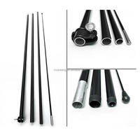Mât de drapeau portable extérieur durable en aluminium et fibre de verre, étanche, pour la promotion d'événements, les expositions et les drapeaux de plage