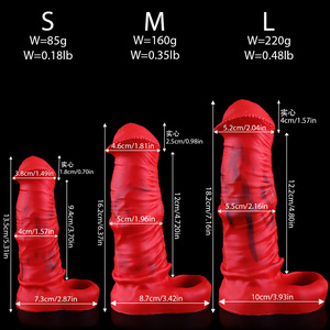 God of War Horse Dick Sex Toy, Gaine pénienne réaliste, Design dents de loup, Longue durée, Épaissi, Agrandi, Pour usage adulte - Product Image 2