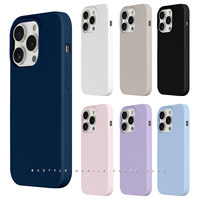 Funda de teléfono de silicona antiamarilla mate original para iPhone 16 15 13 14 Pro Max accesorios móviles OEM