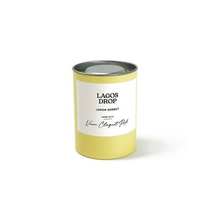 Biodegradable Round Paper Tube Packaging Custom High Quality Cylinder <b>Container</b> for Ice Cream Cone Candies Tea Cocoa Powder - Product Image 4