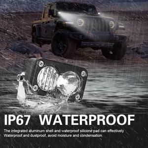 3 इंच 20W सफेद पीले स्पॉट बाढ़ कॉम्बो के नेतृत्व में पोड काम हल्का सहायक ड्राइविंग लैंप - Product Image 3