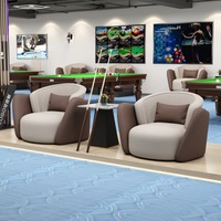 Meubles de salle de billard de style italien, luxe léger, chaises de visionnage, stands spécifiques aux tournois, sièges de canapé, tables sur pieds