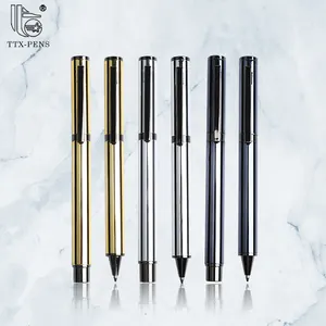 TTX 2022热销促销礼品圆珠笔银色笔芯圆珠笔金属圆珠笔，带定制徽标
