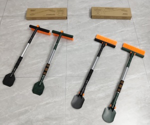 Cepillo para nieve de alta resistencia para coche con raspador de hielo, removedor de hielo para el cuidado del coche, pala para nieve para parabrisas de camiones y vehículos - Product Image 6