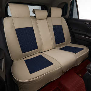 Housses de siège de voiture universelles en cuir PU bleu, ensemble complet, sur mesure pour sièges de luxe Pantakip <span class=keywords><strong>Sa</strong></span> Upuan Cubre Asientos - Product Image 5