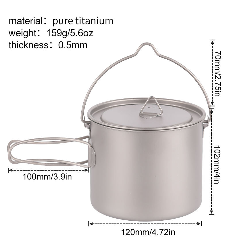 1100ml hanging pot