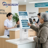 Kiosco de Pago Electrónico INGSCREEN de 21.5 Pulgadas con Soporte para SDK, Compatible con Android/Windows, Pago Automático de Tickets de Estacionamiento